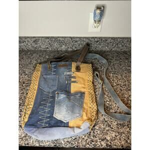 Travelteli Retro Denim Canvas Tote Bag